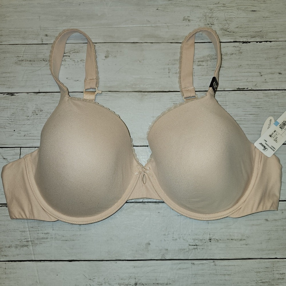 Paramour Bra Womens 42C Tan Lightweight Soft Lightly Padded Underwire Target NEW